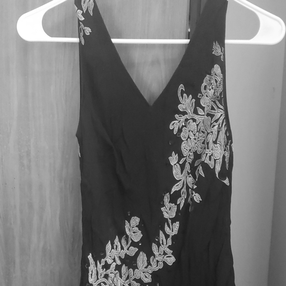 Long evening gown beaded
